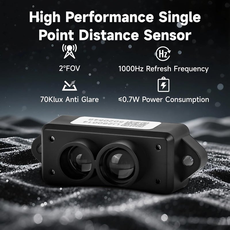 MakerHawk TFmini-S Lidar Sensor 0.1m-12m Range High Precision Single-Point Distance Sensor Compact Lightweight ToF Module with UART I2C Interface for Arduino Raspberry Pi UNO R3 STM32 Pixhawk ESP32 LoRa V3 IoT - Image 3